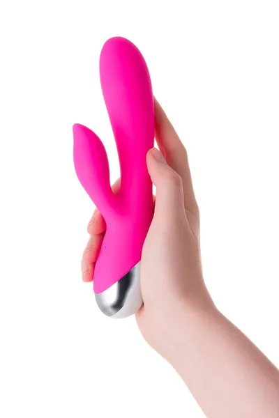 Vibrator sa L'eroina klitoralnim stimulatorom, silikon, roze, 19 cm