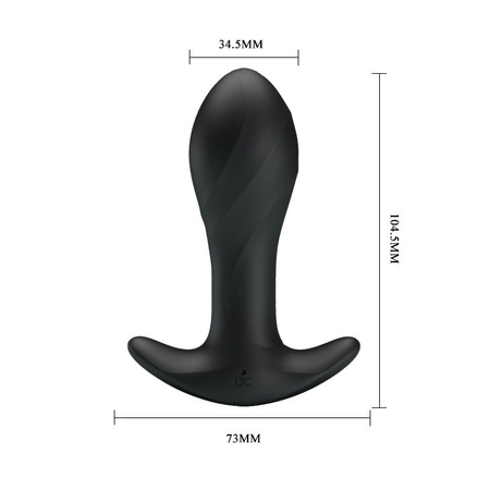 Analni vibracioni test Pretty Love Crna BI-040067