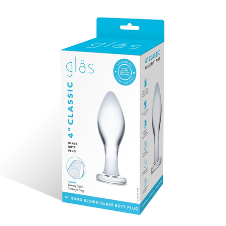 Elegantna analna pluta Classic Glass Butt Plug