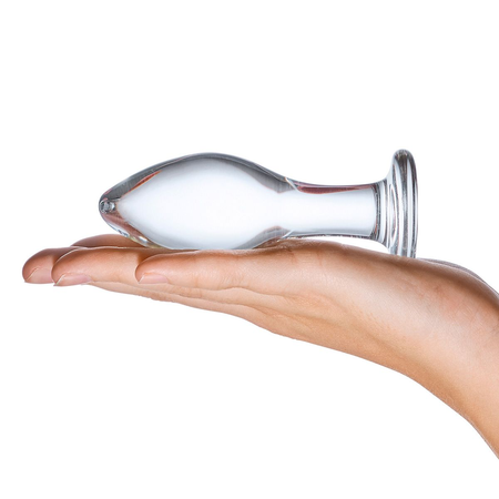 Elegantna analna pluta Classic Glass Butt Plug