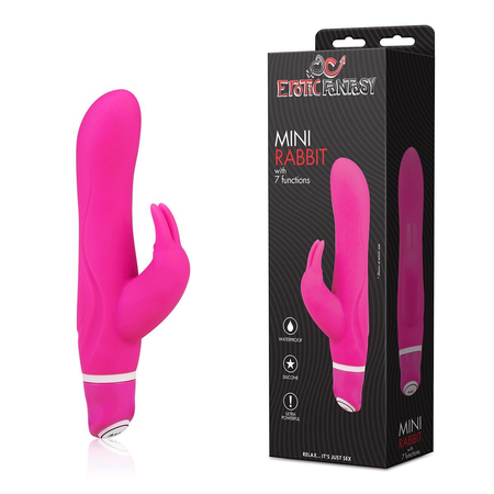 Snažni zečji vibrator sa 7 karakteristika mini Rabbit Pink