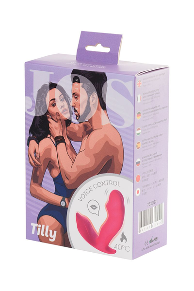 Stimulator G tačke sa glasovnom kontrolom jos Tilli, silikon, ružičasta, 11 cm