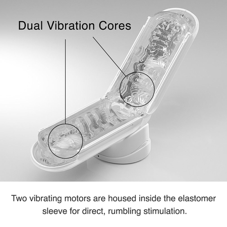 TENGA Masturbator Flip Zero sa vibracijama bela
