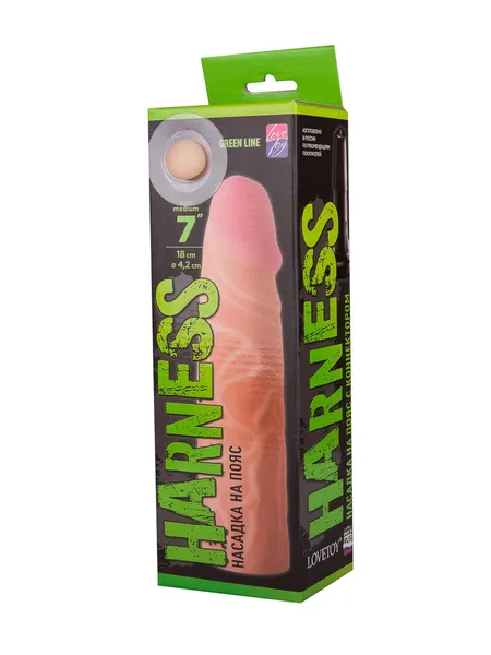 Priključak za Harness Strapon sa konektorom Green Line l 180mm, d 42mm, art. 841105