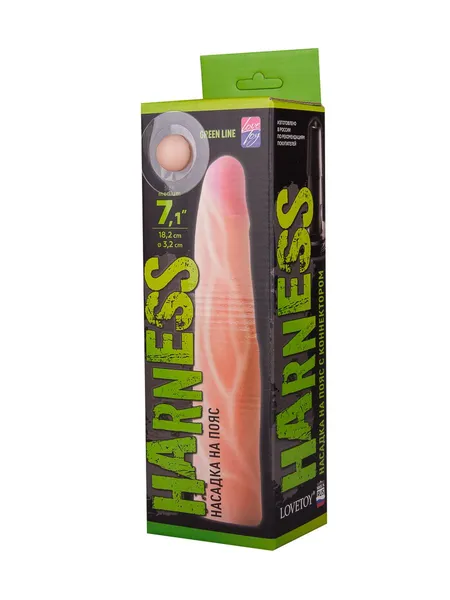 Priključak za Harness Strapon sa konektorom Green Line l 182 mm, d 32 mm, art. 848205