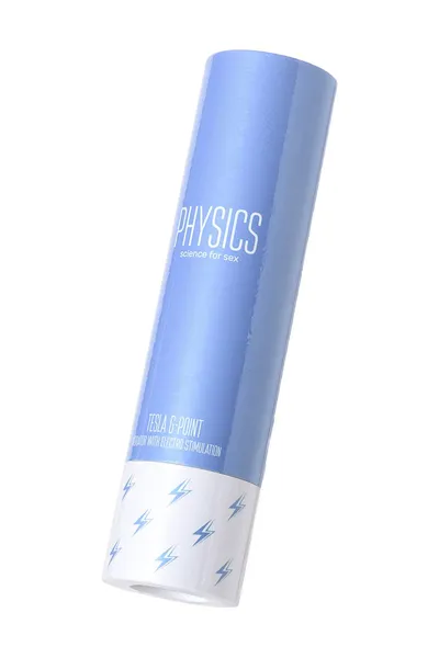 Tesla G-Point Phisics elektrostimulacioni Vibrator, silikon, cijan, 21 cm