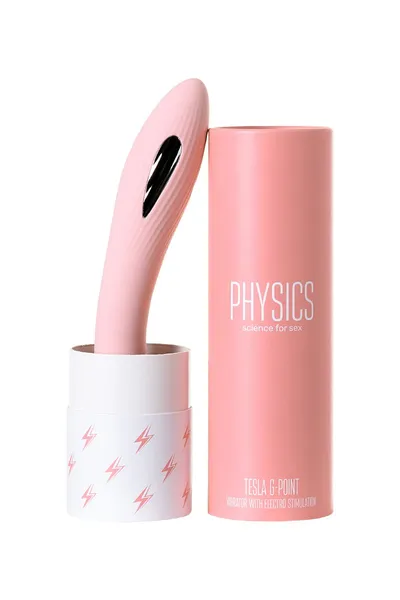 Tesla G-Point Phisics elektrostimulacioni Vibrator, silikon, roze, 21 cm