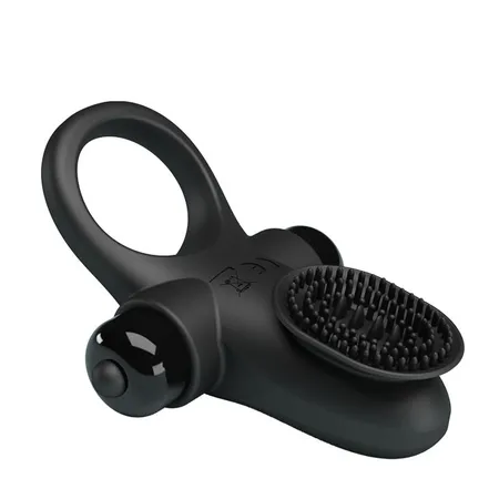 Erekcioni vibrokolco u klitoralnoj četkici Vibrant Penis Ring II