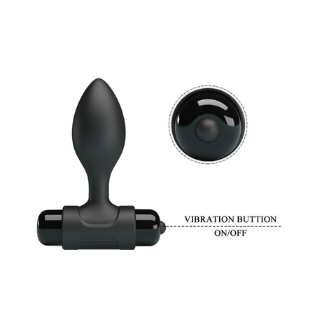 Prettilove Vibra Butt Plug Analni čep sa snažnim vibracijama