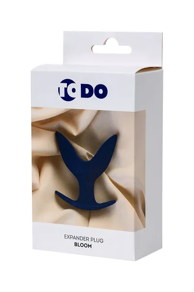 Proširiva analna čaura Todo bi Toifa Bloom, silikon, plava, 9,5 cm, Ø 7 cm