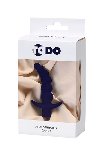 Analni vibrator Todo bi Toifa Dandi, silikon, ljubičasta, 13,5 cm, Ø 3,2 cm