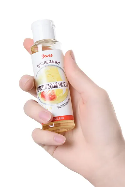 Iovee ulje za masažu romantična masaža, sa mirisom jagode i šampanjca, 50 ml