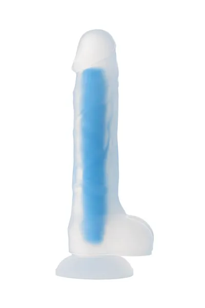 Dildo, sjaj u mraku, Beiond bi Toifa, Bruce Glov, silikon, providan, 22 cm