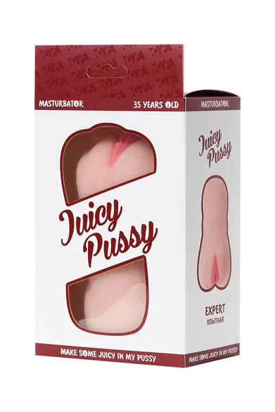 Masturbator realan TOYFA Juicy Pussy, Expert, TPR, telesni, 13,5 cm