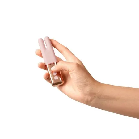 Le Vand Deuk dvomotorni mini vibrator ružičasto zlato