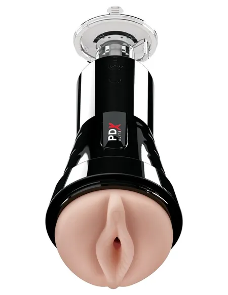 Telesni vibromasturbator - vagina Cock Compressor Vibrating Stroker