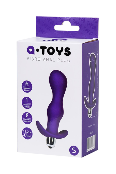 Analni čep sa vibracijama a-Tois bi TOIFA veličine S, silikon, ljubičasta, 11,2 cm