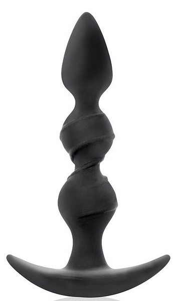 Crni uvrnuti čep od riblje kosti sa ograničenjem-16 cm.