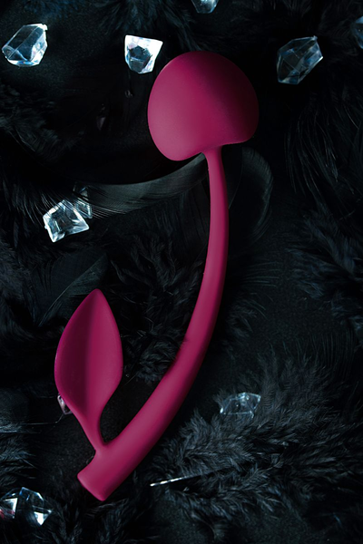 Jos Vild Cherri vaginalna kugla, silikon, bordo, 13 cm
