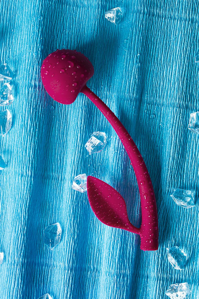 Jos Vild Cherri vaginalna kugla, silikon, bordo, 13 cm