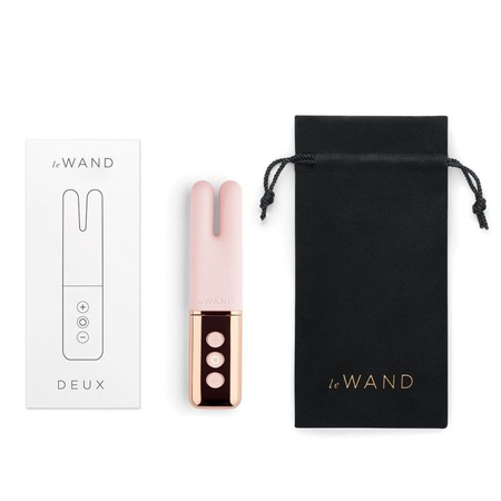 Le Vand Deuk dvomotorni mini vibrator ružičasto zlato