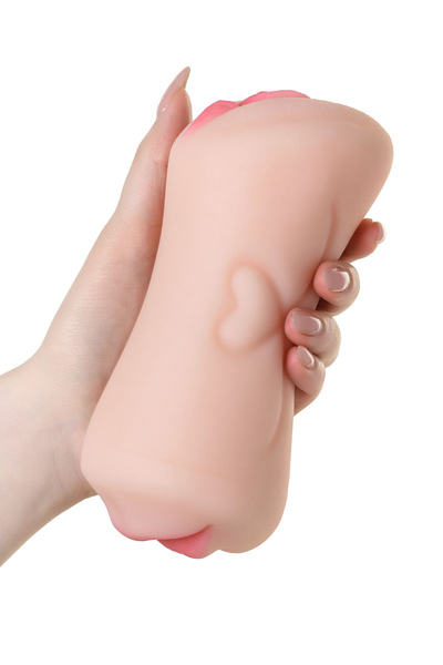 Masturbator realno TOIFA Juici Pussi Pretti Mouth, usta i vagina, Softskin, telesni, 17 cm