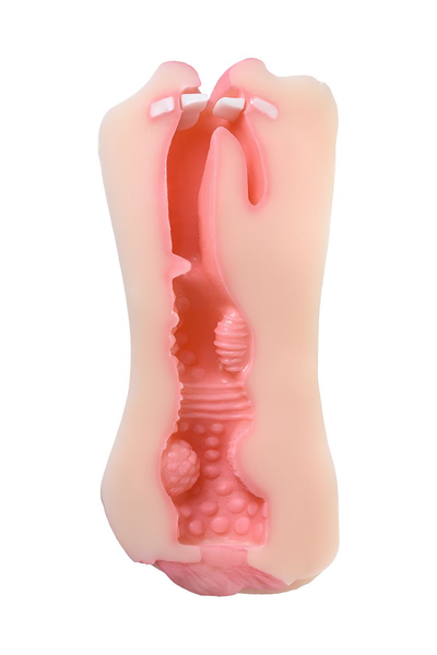 Masturbator realno TOIFA Juici Pussi Pretti Mouth, usta i vagina, Softskin, telesni, 17 cm