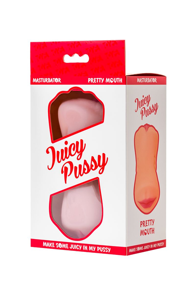 Masturbator realno TOIFA Juici Pussi Pretti Mouth, usta i vagina, Softskin, telesni, 17 cm