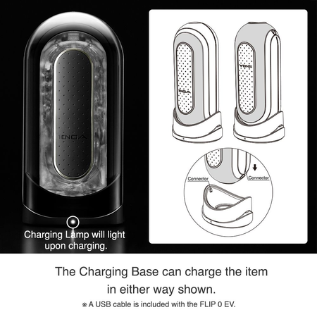 Tenga Masturbator Flip Zero sa vibracijom Crna