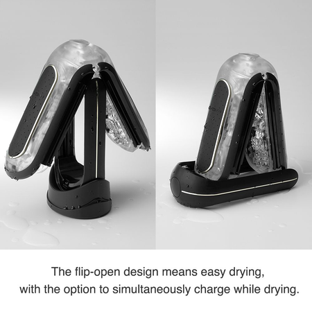 Tenga Masturbator Flip Zero sa vibracijom Crna