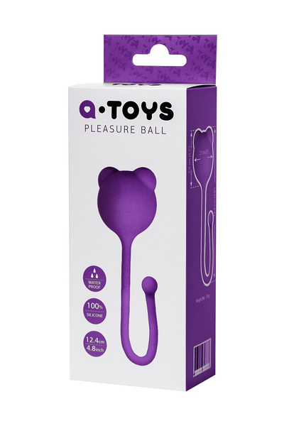 Vaginalna kuglica a-Tois bi TOIFA Tigo, silikon, ljubičasta, 12,4 cm, Ø 2,7 cm