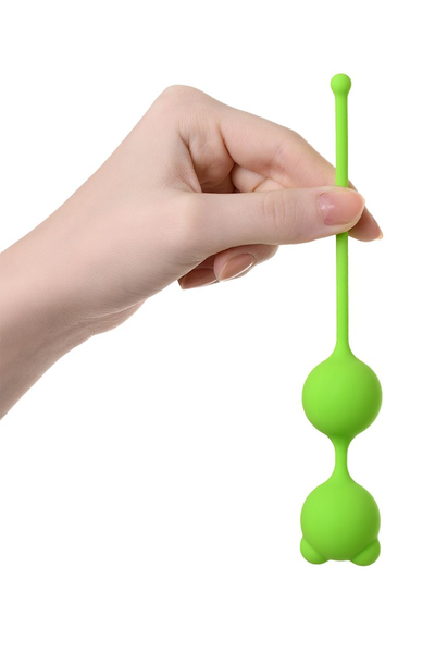 Vaginalne kuglice a-Tois bi TOIFA Meeko, silikon, zelena, 16,4 cm, Ø 2,7 cm