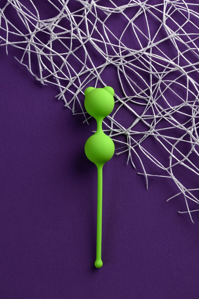 Vaginalne kuglice a-Tois bi TOIFA Meeko, silikon, zelena, 16,4 cm, Ø 2,7 cm