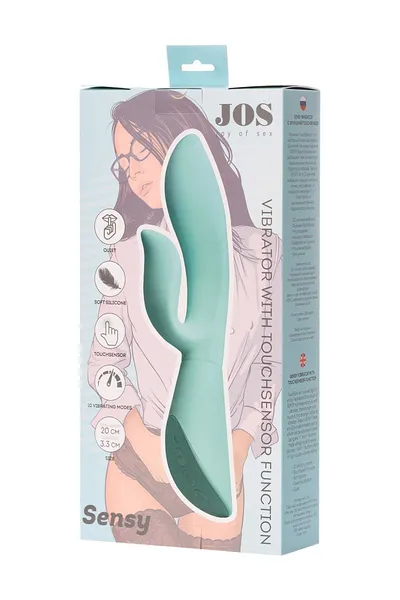Touchsensor jos Sensi Vibrator, silikon, cijan, 20 cm