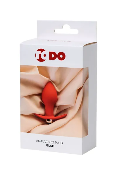 Analna vibracijaodo bi Toifa Glam, silikon, crvena, 9,7 cm, Ø 4 cm