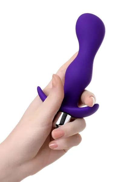 Analni čep sa vibracijama a-Tois bi TOIFA Kamet, veličina L, silikon, ljubičasta, 14 cm