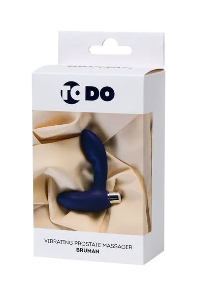 Vibracioni stimulator prostate Todo bi Toifa Bruman, silikon, ljubičasta, 12 cm