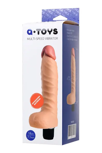 Realistični toifa a-Tois nod vibrator, TPE, telesni, 20,5 cm
