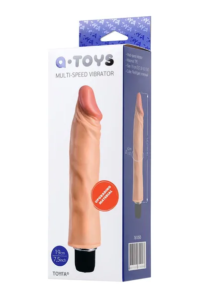 Realistični toifa a-Tois Toron vibrator, TPE, telesni, 21 cm