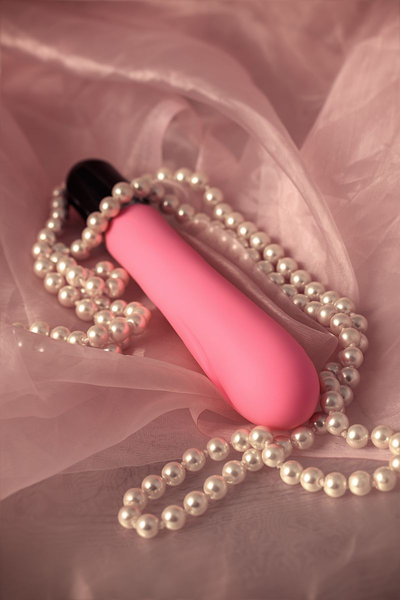 Nerealni vibrator L'eroina bi TOIFA Polli, silikon, ružičasta, 18,3 cm, Ø 3 cm