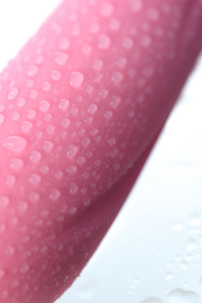Nerealni vibrator L'eroina bi TOIFA Polli, silikon, ružičasta, 18,3 cm, Ø 3 cm