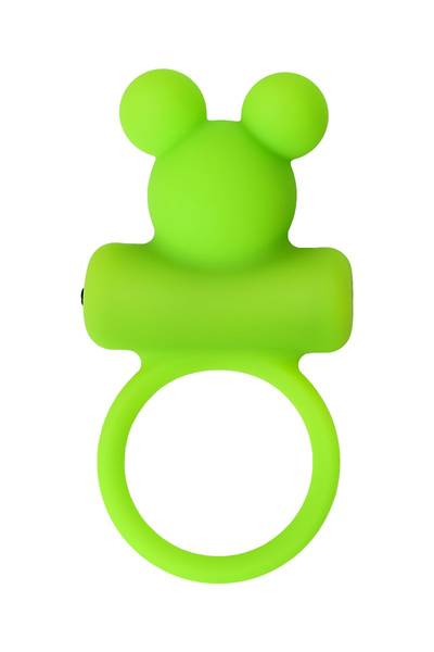 Vibrokolco na penis A-Toys by TOYFA Chio, silikon, zeleno, 8,1 cm, Ø 3,1 cm