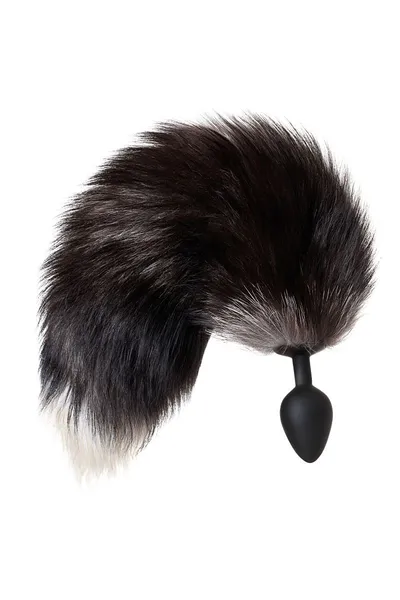 Analna glavčina sa repom crne lisice srednje crne 8 cm