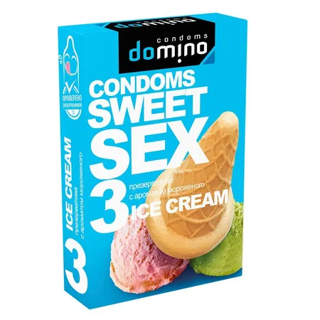 Презервативы для орального секса domino sweet sex с ароматом мороженого