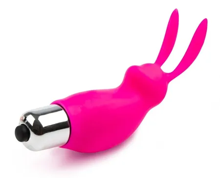 Ružičasti mini vibrator u obliku zeca .
