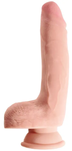 Telesni dildo na usisnoj čaši 9 Triple Density Cock with Balls-24,1 cm.