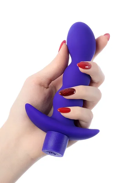 Todo analni vibrator bi Toifa Adore, otporan na vlagu, silikon, plava, 15 cm, Ø 3,1 cm