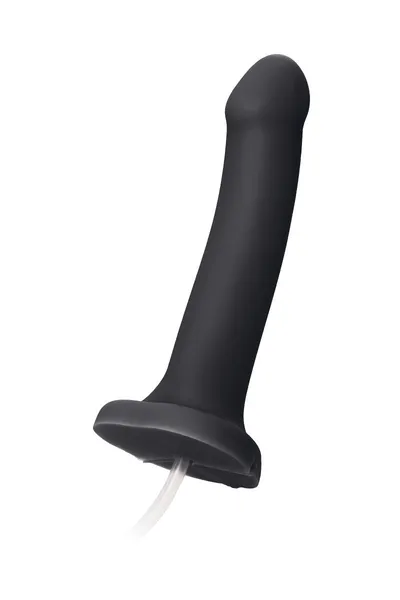 Strap-on-me Dildo Semi-Realistic dildo sa funkcijom ejakulacije, crni L, 18,2 cm