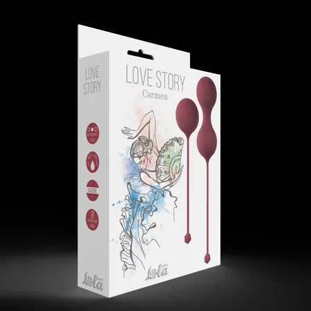 Set vaginalnih kuglica Love Stori Carmen Vine Red 3011-02lola