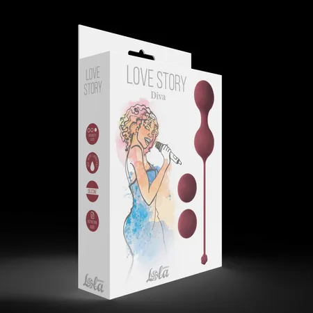 Set vaginalnih kuglica Love Stori Diva Vine Red 3012-02lola